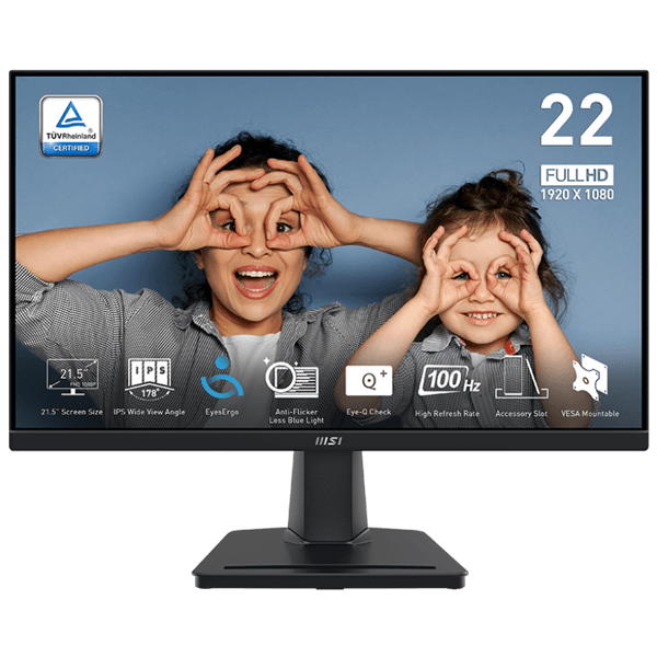 MSI PRO MP225 21.5" IPS 100HZ Frameless Monitor-image